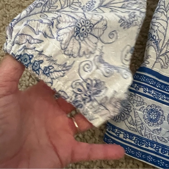 J Crew Point Sur Tassle Tunic Top in Sparkle Block Floral Print - Picture 5 of 9